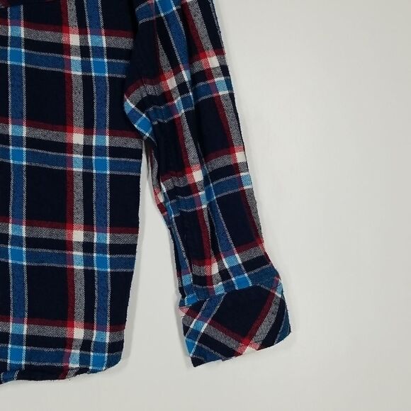 🎁5/$25 George Shirt Girls Youth Size XL 16 Button Up Long Sleeve Plaid - Picture 4 of 10